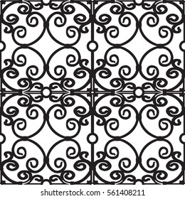 Vector illustration of forged seamless pattern