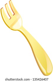 Ilustración vectorial de un tenedor