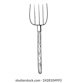 Vector illustration fork graphic design,art tattoo sketch,use in print,hand drawing