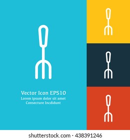 Vector illustration of fork icon