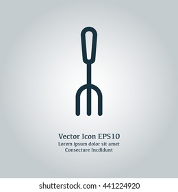 Vector illustration of fork icon