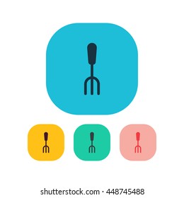 Vector illustration of fork icon
