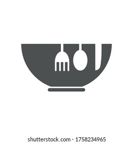 
Vector illustration.
Fork spoon knife on a cup background. Creative illustration.