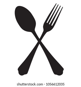 Vector illustration fork and spoon restaurant icon