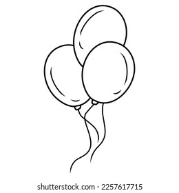 Vektorgrafik aus einem Ballonlogo-Symbol