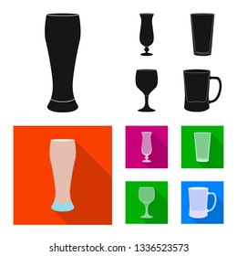 Vector illustration of form and celebration icon. Set of form and volume stock symbol for web.