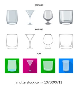 Vector illustration of form and celebration icon. Collection of form and volume stock symbol for web.