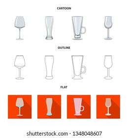Vector illustration of form and celebration logo. Set of form and volume stock symbol for web.