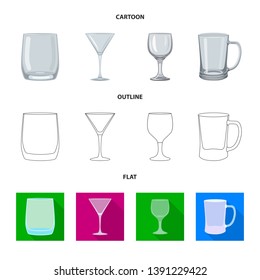 Vector illustration of form and celebration logo. Set of form and volume stock symbol for web.