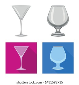 Vector illustration of form and celebration sign. Collection of form and volume stock symbol for web.