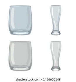 Vector illustration of form and celebration symbol. Collection of form and volume vector icon for stock.