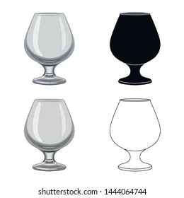 Vector illustration of form and celebration symbol. Set of form and volume vector icon for stock.