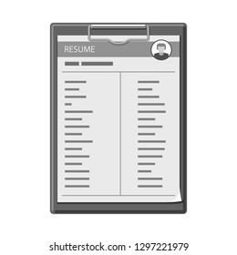 Vector illustration of form and document sign. Collection of form and mark stock symbol for web.