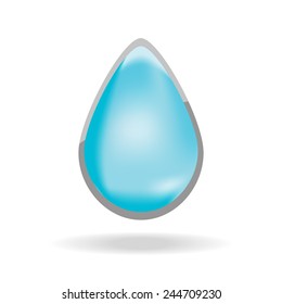 Vector illustration in the form of drops of water 