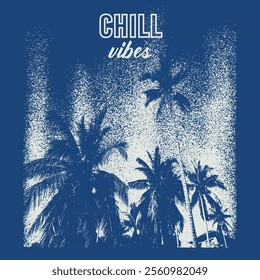 Vector illustration in the form of the message: cool vibes. Typography, t-shirt graphics, print, poster, banner, slogan, flyer, postcard