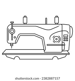 ilustración vectorial en la forma de un icono de máquina de coser moderno, bonito y simple 2