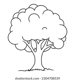 Vector illustration form small trunk tree logo image