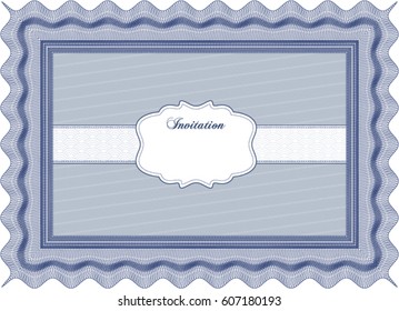 Vector Illustration of Formal invitation. Good design. With background. Customizable, Easy to edit and change colors. 
