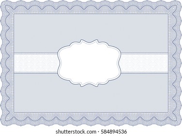 vector illustration Of Formal invitation template in blue