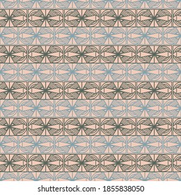 Vektorgrafik des formalen gestreiften Polygonmusters nahtlos. Geometrisches Fliesenhintergrund-Konzept für Luxus-Herrenoberflächen-Druck und Webdesign, Hintergrund, Stoff.