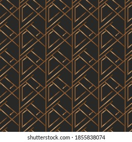 Ilustración vectorial del poligono de rayas formales sin fisuras. Concepto de fondo de mosaico geométrico para la impresión superficial y diseño web de los hombres de lujo, fondo, tela.