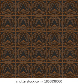 Ilustración vectorial del poligono de rayas formales sin fisuras. Concepto de fondo de mosaico geométrico para la impresión superficial y diseño web de los hombres de lujo, fondo, tela.