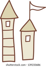 Vector illustration of a fortress