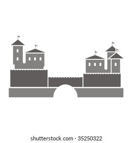 Vector illustration of a fortress.