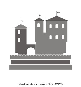 Vector illustration of a fortress.