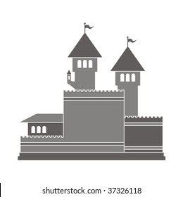 Ilustración vectorial de una fortaleza.