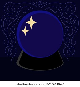 Vector illustration of a fortune teller ball