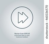 Vector illustration of forward button icon