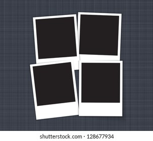 Vector Illustration Four Blank Photo Frames Stock Vector (Royalty Free ...