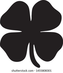 Vector illustration of a Four Leaf Clover icon or symbol