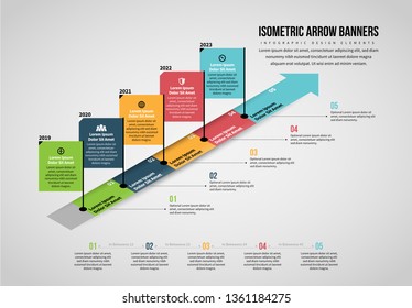 Vector illustration of Four Quarters Isometric Infographic design element.