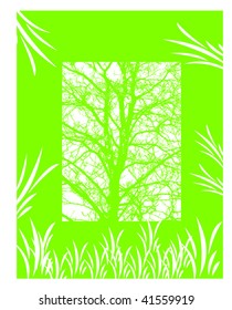 vector illustration of four season symbol
