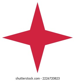 ilustración vectorial del símbolo de cuatro estrellas