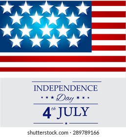 Vector illustration for fourth of july.