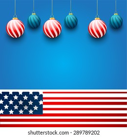 Vector illustration for fourth of july.