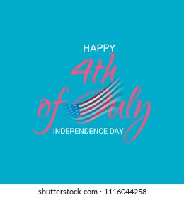 Vector illustration of Fourth of July. 4th of July holiday banner. USA Independence Day banner.