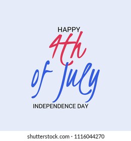 Vector illustration of Fourth of July. 4th of July holiday banner. USA Independence Day banner.