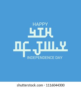 Vector illustration of Fourth of July. 4th of July holiday banner. USA Independence Day banner.