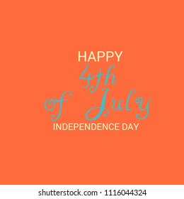 Vector illustration of Fourth of July. 4th of July holiday banner. USA Independence Day banner.