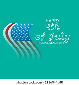 Vector illustration of Fourth of July. 4th of July holiday banner. USA Independence Day banner.