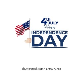 vector illustration for Fourth of July Independence Day, 