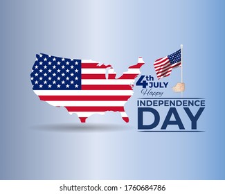 vector illustration for Fourth of July Independence Day, 