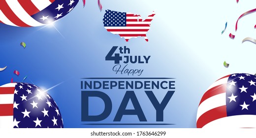 vector illustration for Fourth of July Independence Day, 