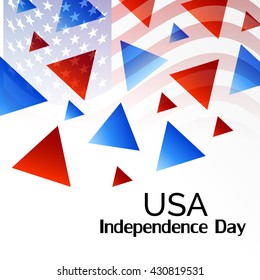 Vector illustration of Fourth July USA Independence Day.