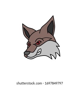 Vector illustration of a fox