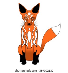 Vector illustration of fox